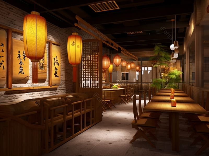 中式酒馆装修效果图新中式装修餐饮广告背景,高清,摄影图,摄影图片,图片大全,摄影图免费下载